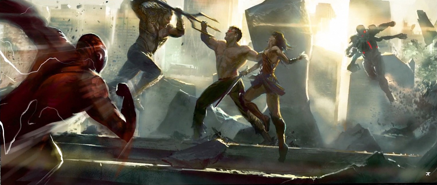 Henry Cavill Superman Vs Justice League Concept Art