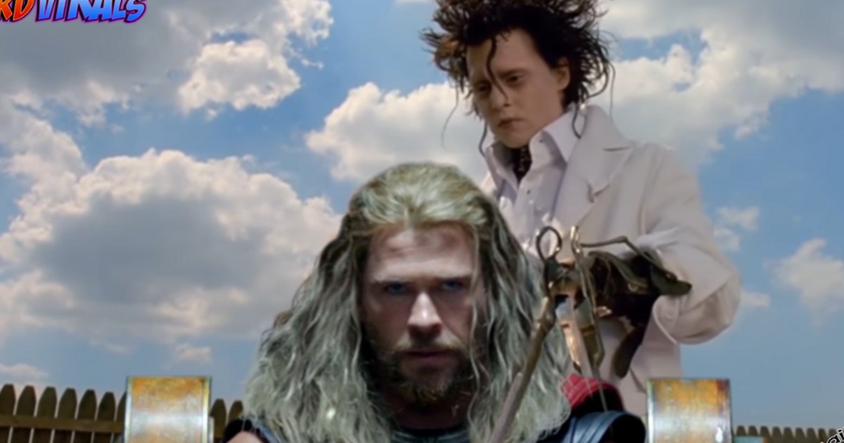 thor ragnarok edward scissorhands Watch: Thor: Ragnarok Edward Scissorhands Weird Scene