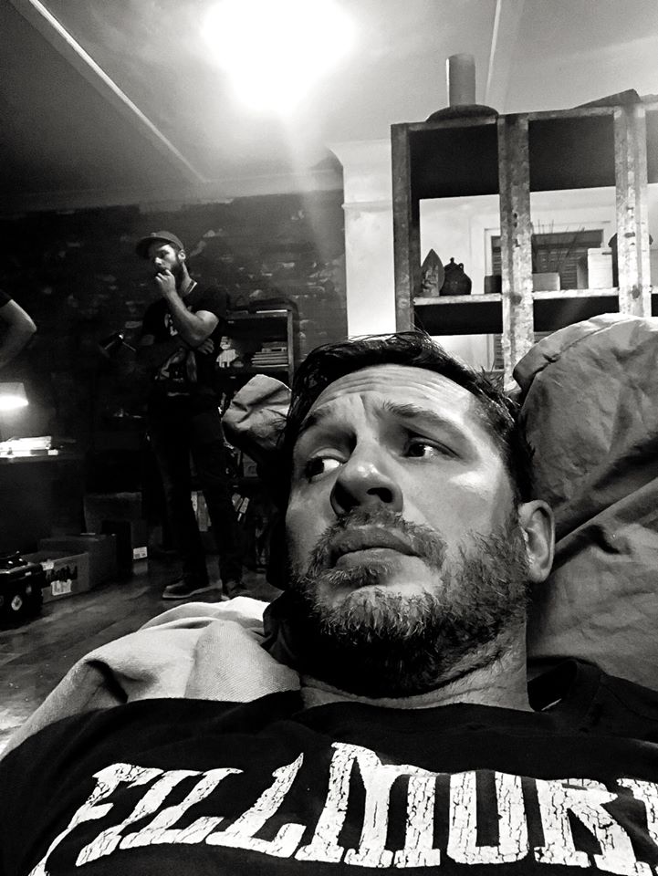 Tom Hardy Venom Movie Set