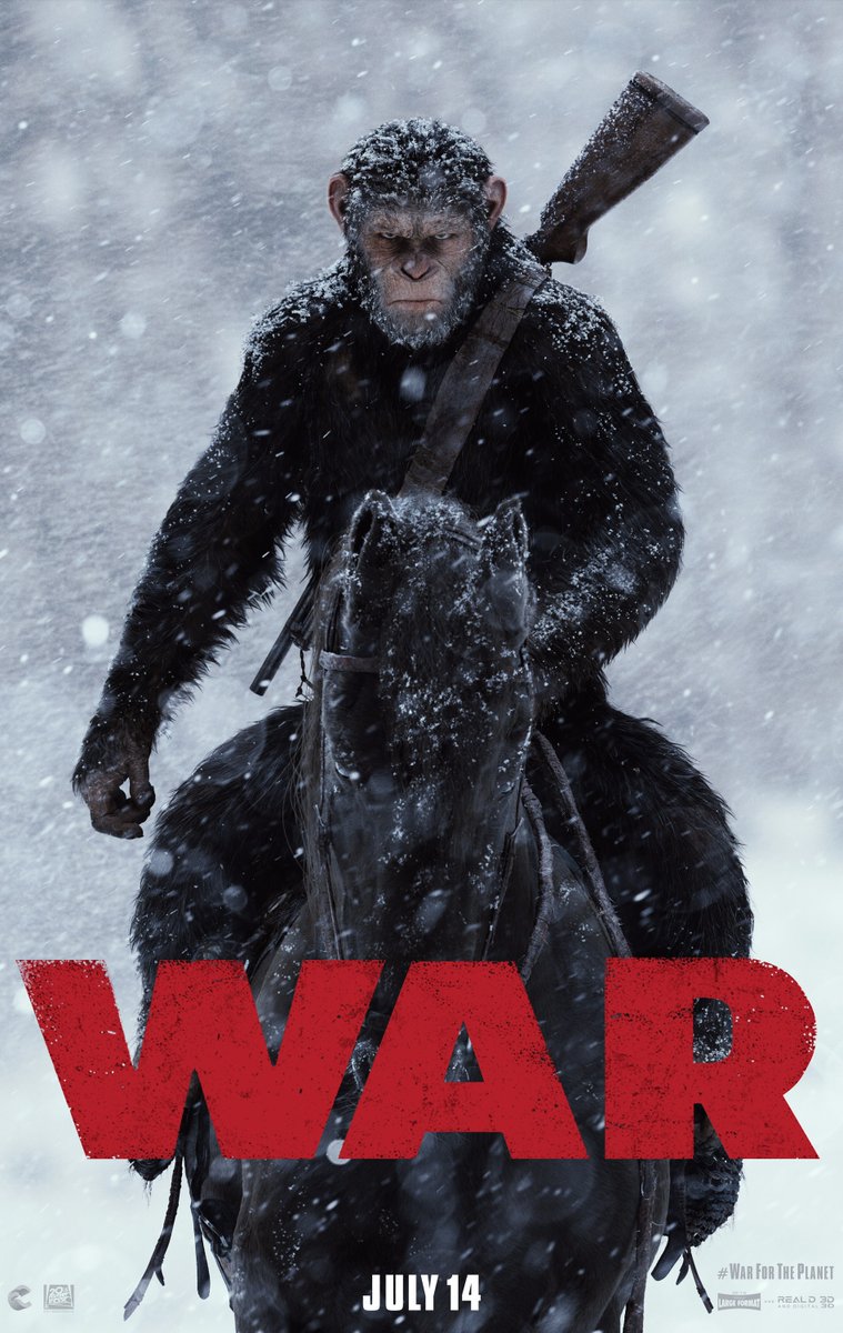 war planet apes poster