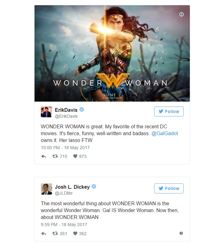 wonder woman reaction 1