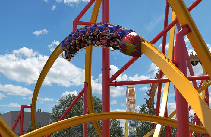 wonder woman roller coast 2