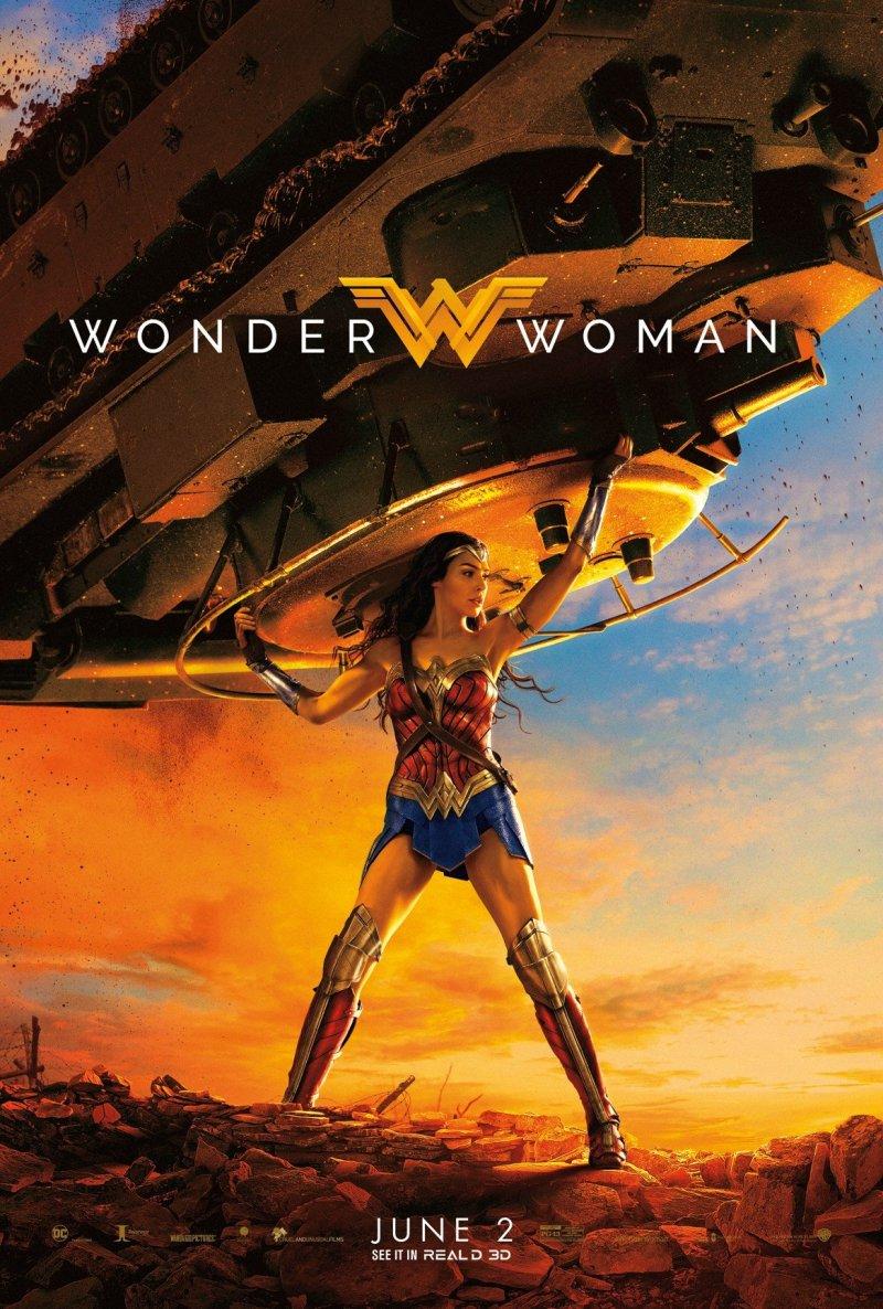 wonder woman tank poster