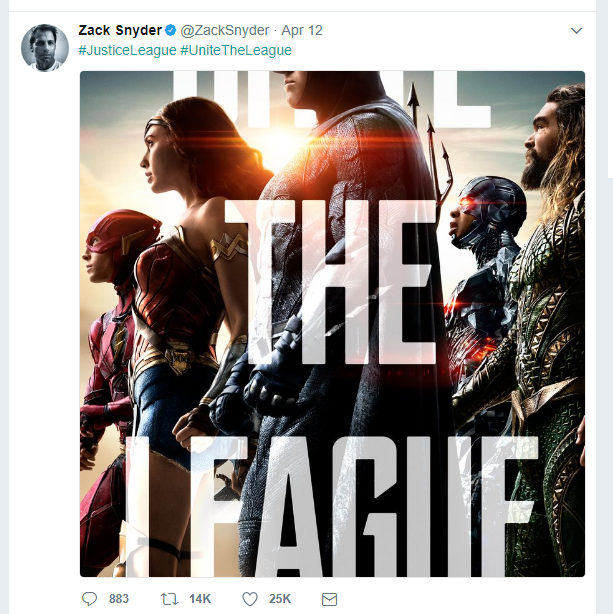 zack snyder justice league twitter