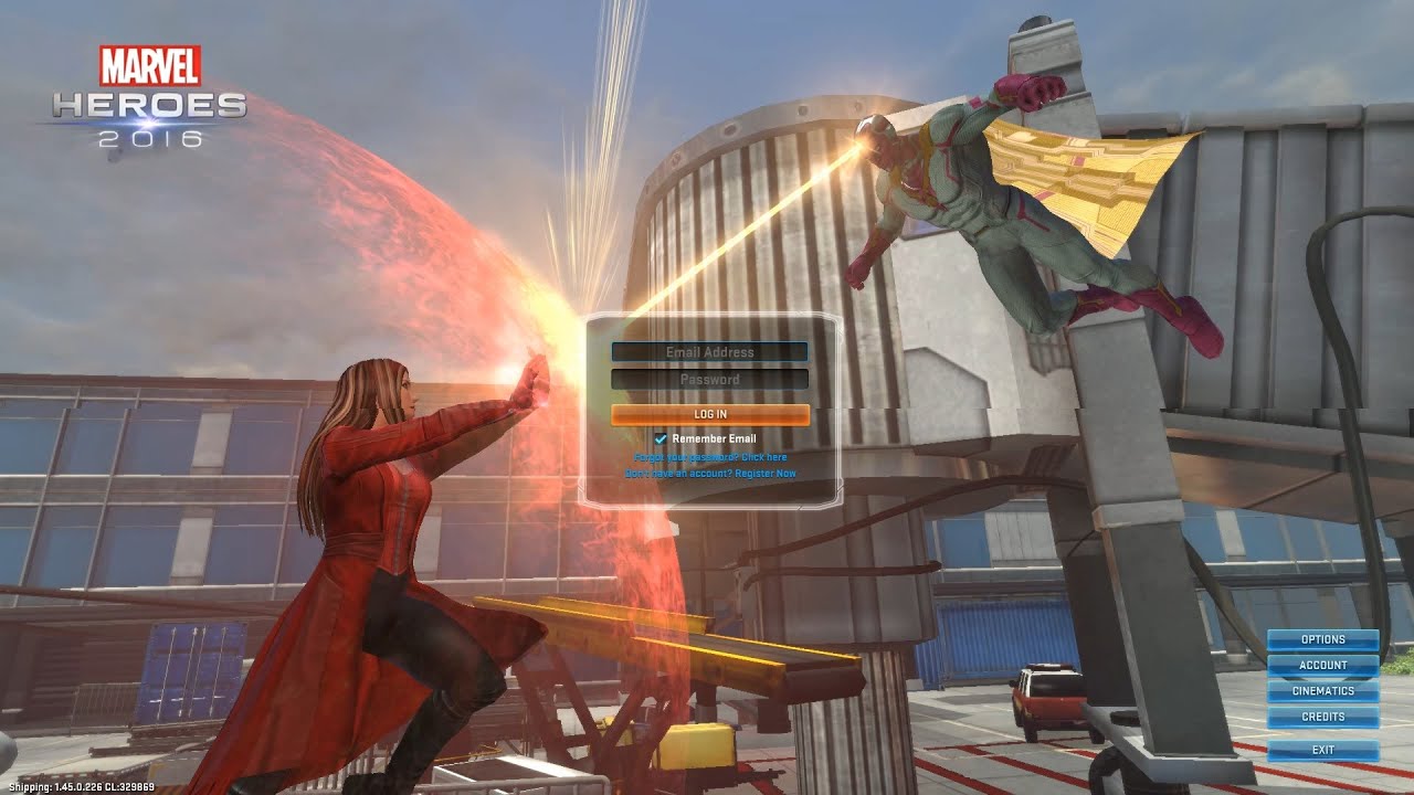 Marvel Heroes - Civil War Login Screen (final version)