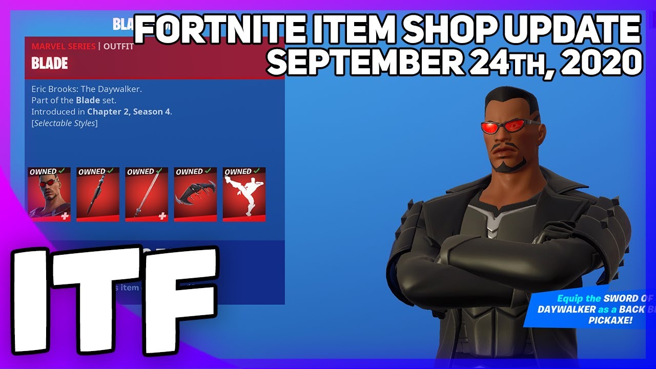 Fortnite Item Shop *NEW* BLADE BUNDLE! [September 24th, 2020] (Fortnite Battle Royale)