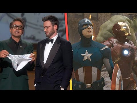 Oscars: Robert Downey Jr. and Chris Evans Have CHEEKY Avengers Reunion