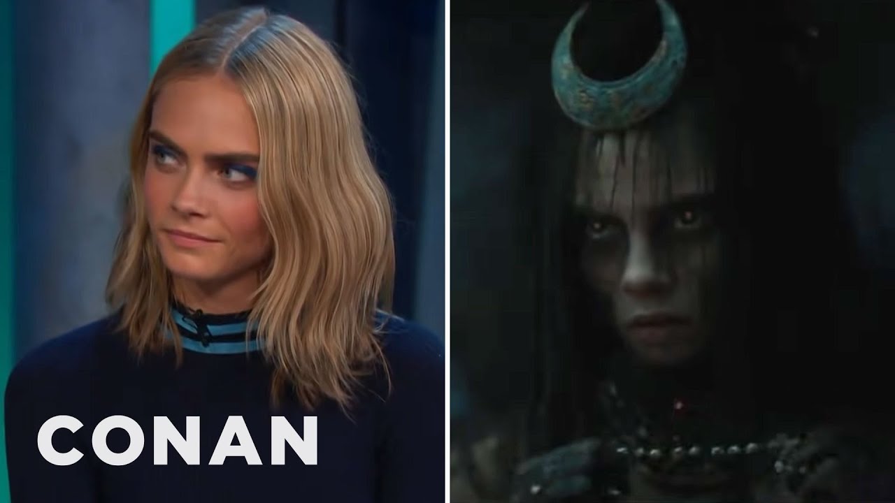 Cara Delevingne Got Naked To Get Into Character As The Enchantress | CONAN on TBS