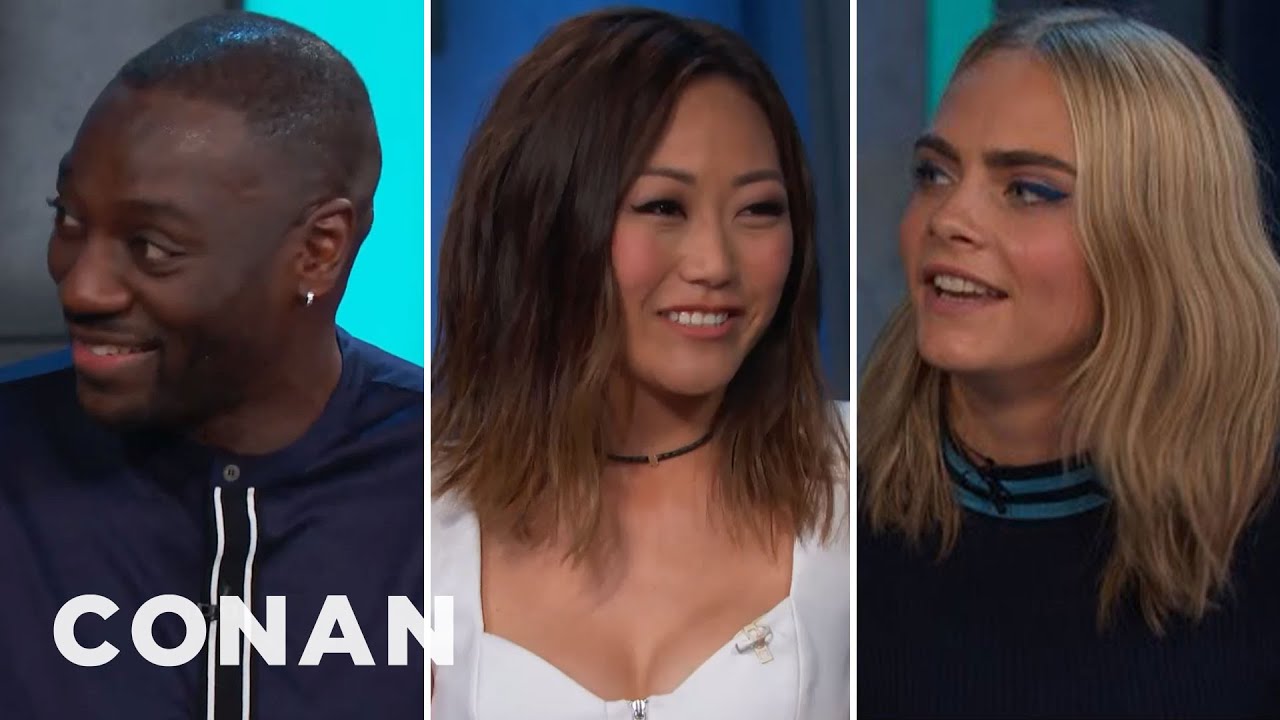 Adewale Akinnuoye-Agbaje Got His Ass Kicked By The "Suicide Squad" Ladies | CONAN on TBS