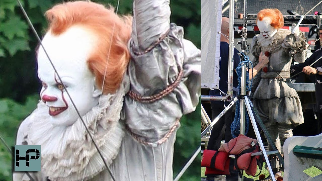 First Look at 'It 2' - Bill Skarsgard Back in Costume as Pennywise on Set