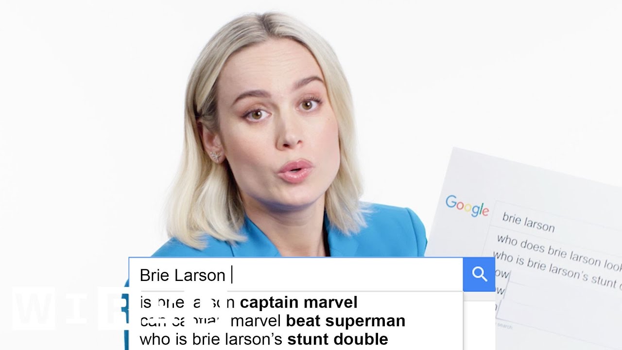 Brie Larson Answers the Web's Most Searched Questions | WIRED