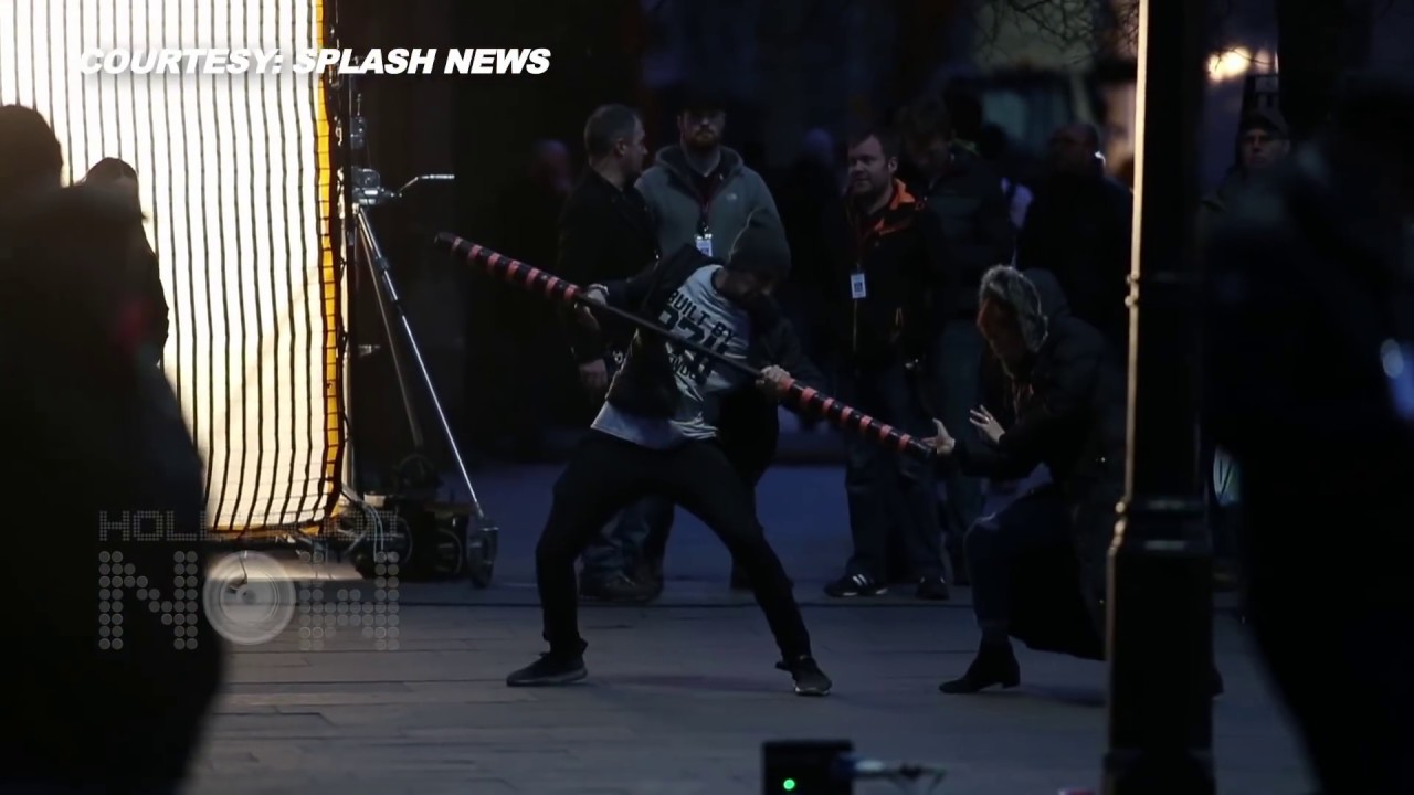 Avengers Infinity War ON SET FOOTAGE | Elizabeth Olsen Shooting Action Scene | Scarlet Witch