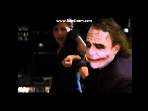 The dark knight batman save Rachel clip