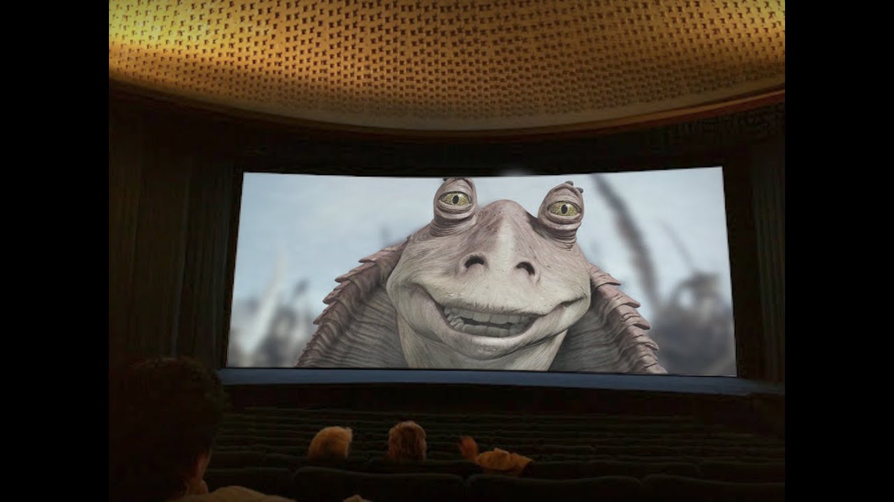 Wild and crazy audience during Star Wars Episode I: The Phantom Menace