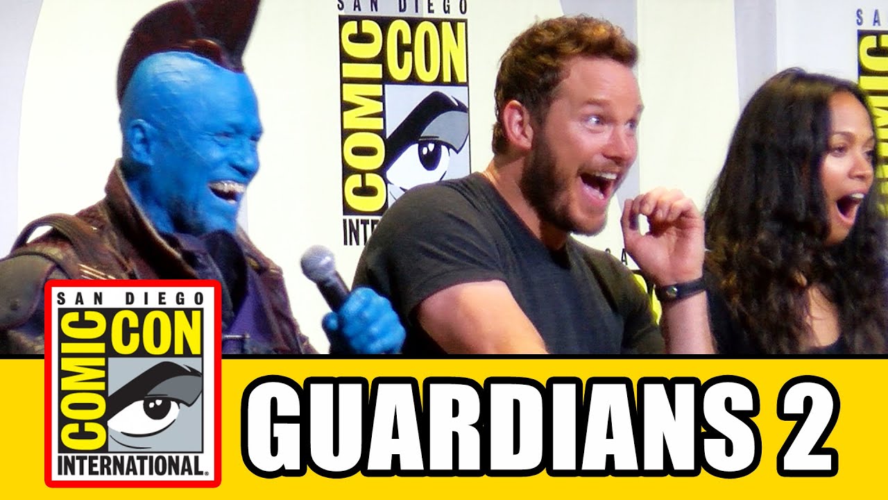 GUARDIANS OF THE GALAXY VOL. 2 Comic Con - Chris Pratt, Zoe Saldana, Karen Gillan, Dave Bautista