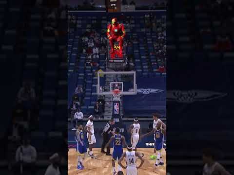 Iron Man on Top of the Shot Clock! | #shorts