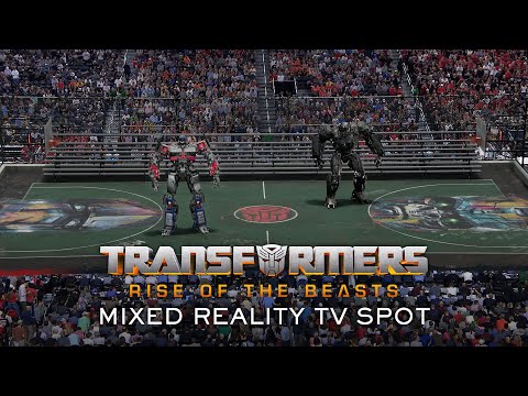 Transformers: Rise of the Beasts | Mixed Reality Live TV Spot | Optimus Prime and Primal