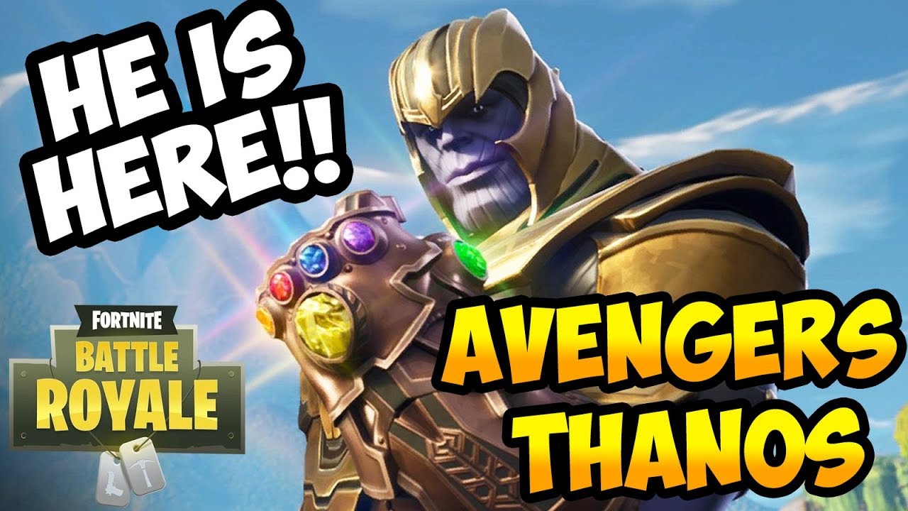 FIRST GAMEPLAY AVENGERS THANOS IN FORTNITE - THANOS GAUNTLET DESTRUCTION!!!