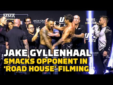 Conor McGregor, Ultra-Jacked Jake Gyllenhaal Film 'Road House' Scene After UFC 285 Weigh-Ins