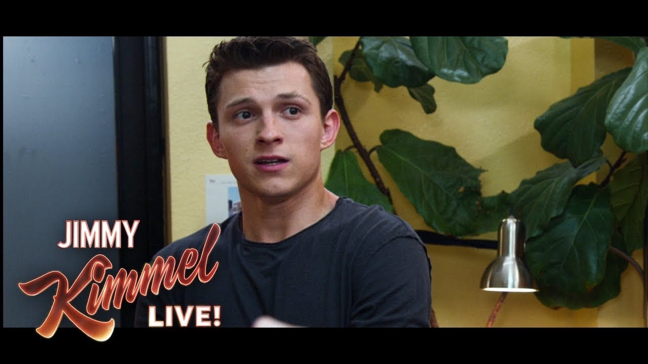 Tom Holland & Jimmy Kimmel in Exclusive Scene from Spider-Man: Far From Home