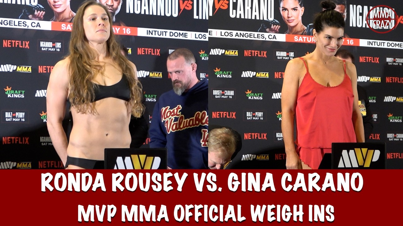 MVP MMA Official Weigh Ins: Ronda Rousey & Gina Carano