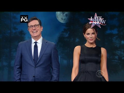 Stephen Colbert and Kate Beckinsale's Tips For Werewolf Hunting
