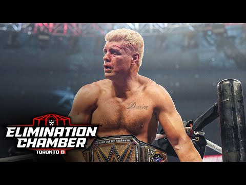 Cody Rhodes is escorted backstage after John Cena's attack: Elimination Chamber 2025 exclusive