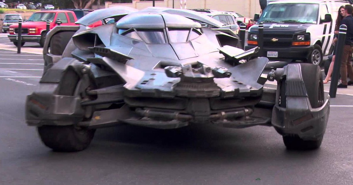 Watch: Batman VS. Superman Batmobile Is Here Video