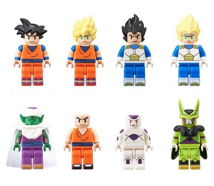 dragon ball lego style mini figs