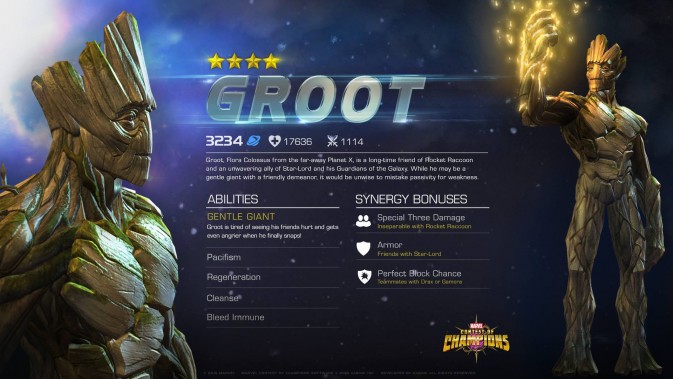 Marvel Contest Of Champions Groot Trailer