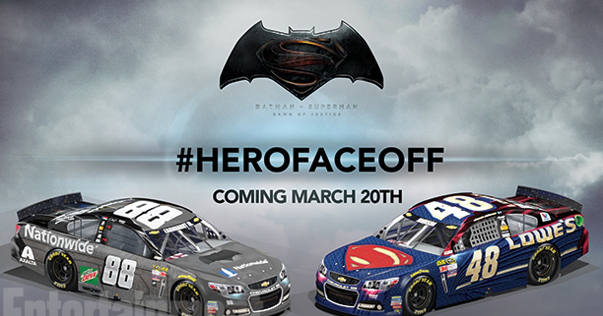 Watch: Batman Vs. Superman NASCAR Promo