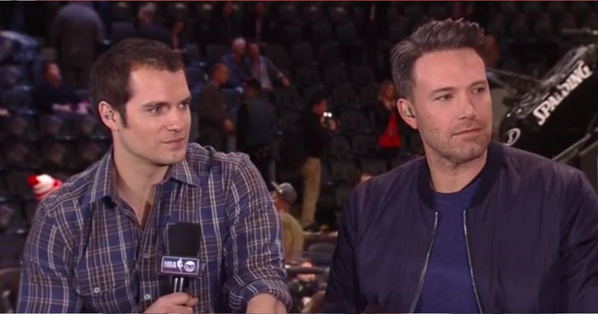 Watch: Batman Vs. Superman’s Ben Affleck & Henry Cavill On NBA Pre-Game Show