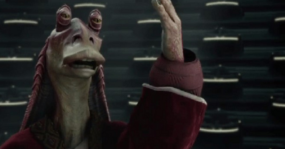 Jar Jar Binks Deleted Scene Connects To Dark Side