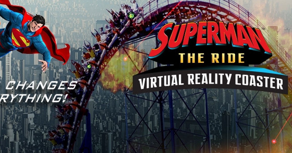 Superman Virtual Reality Coasters Coming To Fix Flags