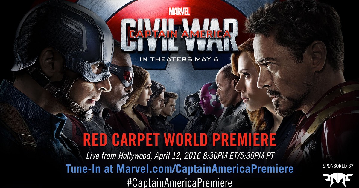 Watch: Captain America: Civil War Red Carpet World Premiere