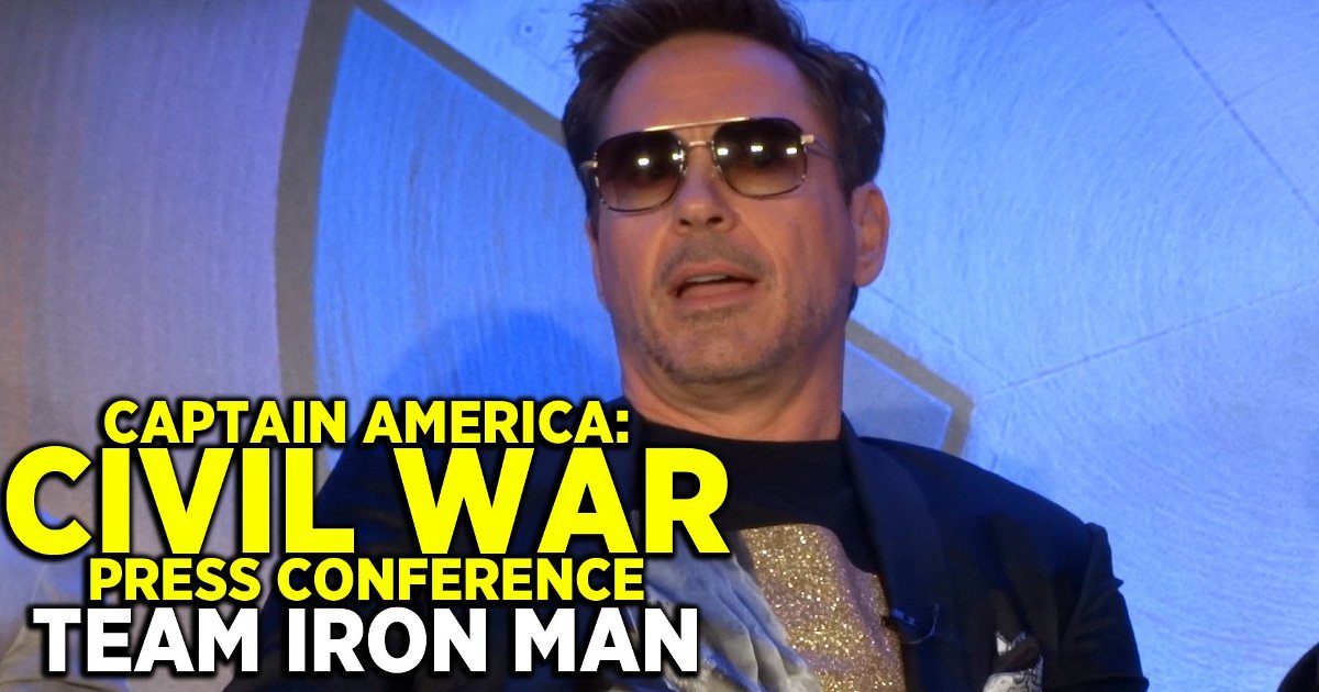 Watch: Captain America: Civil War Team Iron Man & Team Cap Press Conference