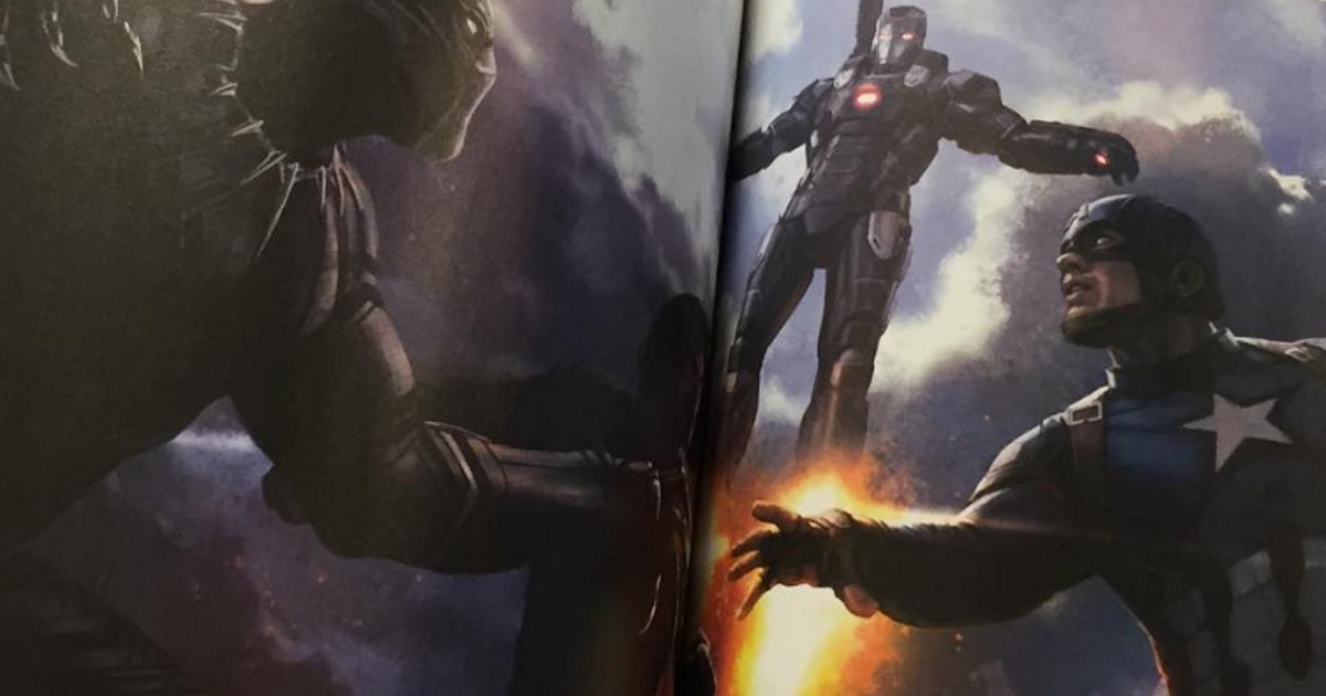 Captain America: Civil War Concept Art: Cap, Black Panther & War Machine