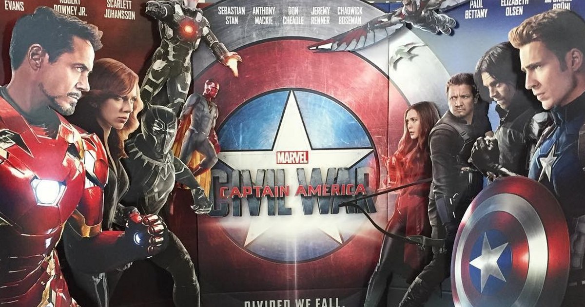 Awesome Captain America: Civil War Movie Theater Standee Revealed