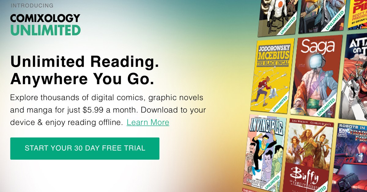 ComiXology Announces Unlimited Digital Subscription Service
