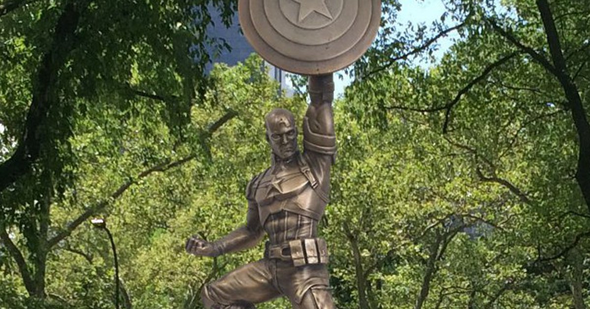 Marvel Reveals New Captain America 75th Anniversary Statue Details