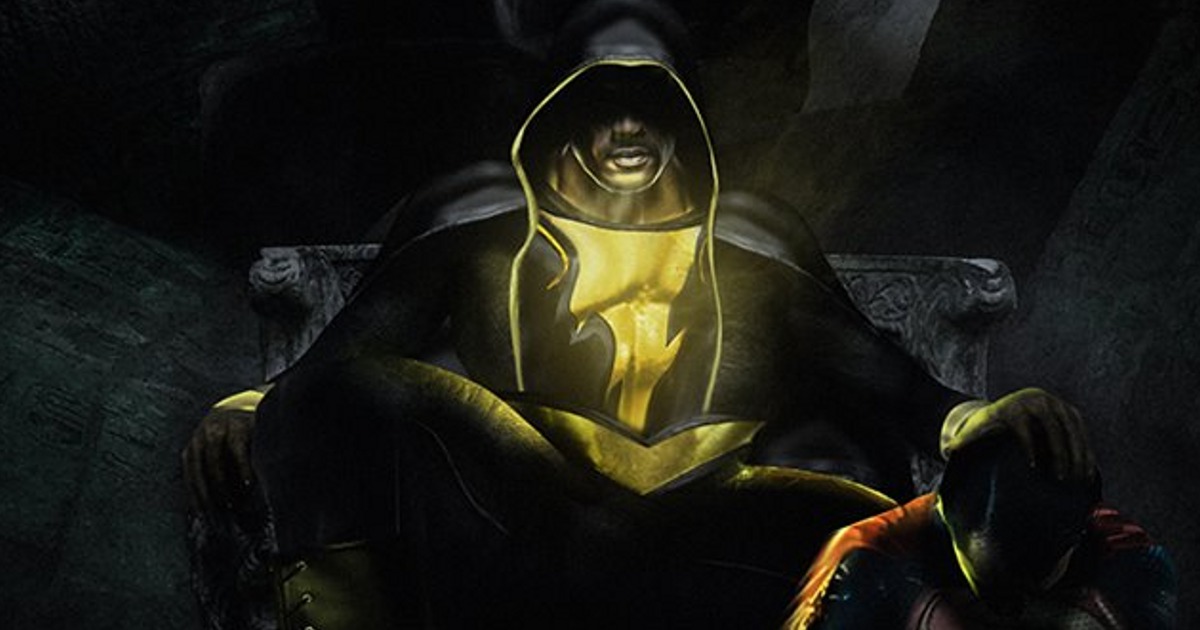 Dwayne Johnson Comments On Black Adam Vs Superman Fan Art