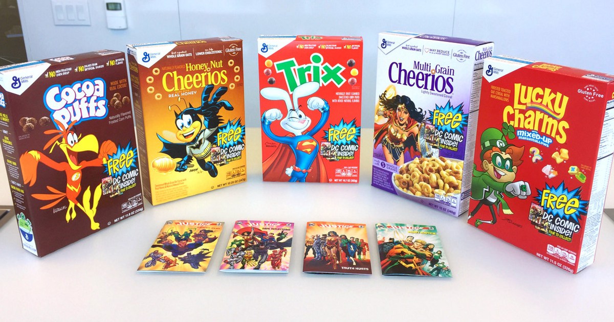 DC Partners With General Mills For Justice League Cereals