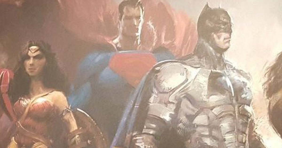 Justice League Art Includes Superman Revealed At Cinemacon