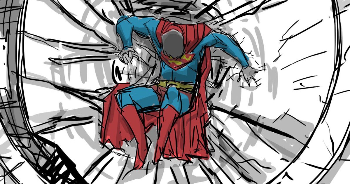 Jay Oliva Shares Man of Steel Storyboards For Superman 79th Anniversary