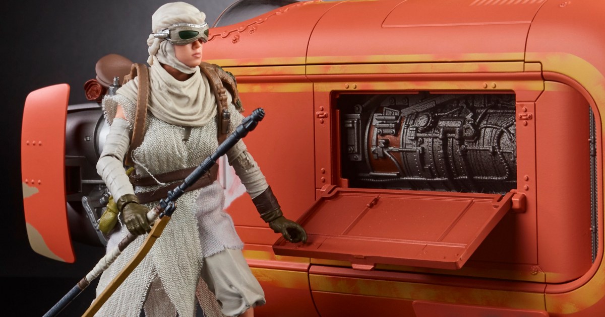 Star Wars Celebration Reveals Hasbro Black Series Rey & Speeder