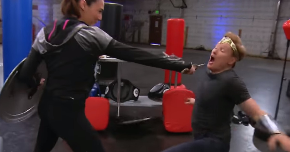 Watch Conan O’Brien Train Wonder Woman With Gal Gadot