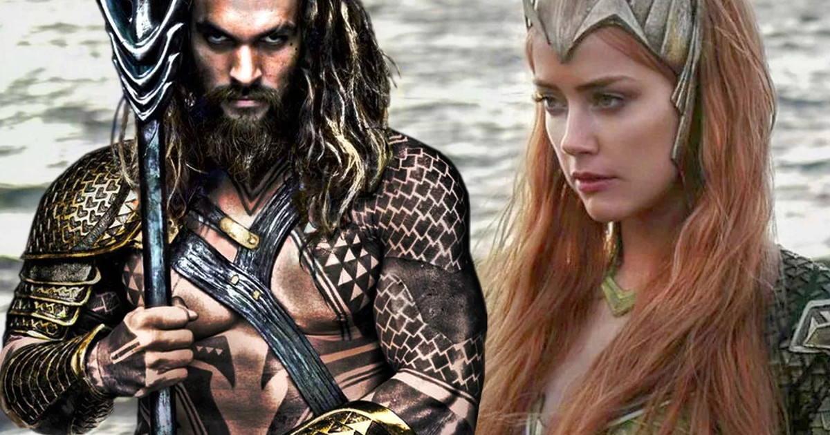 Aquaman Amber Heard & Jason Momoa Set Pic