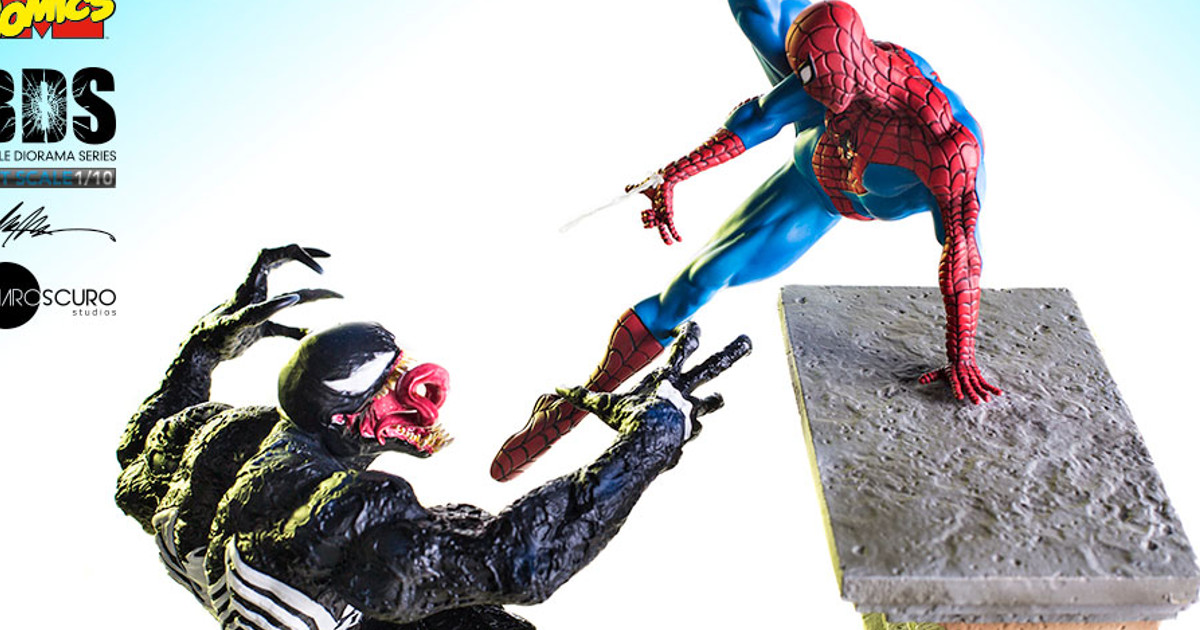 Cool Batman and Spider-Man & Spider Gwen vs Venom & Carnage Statues Revealed For Comic-Con