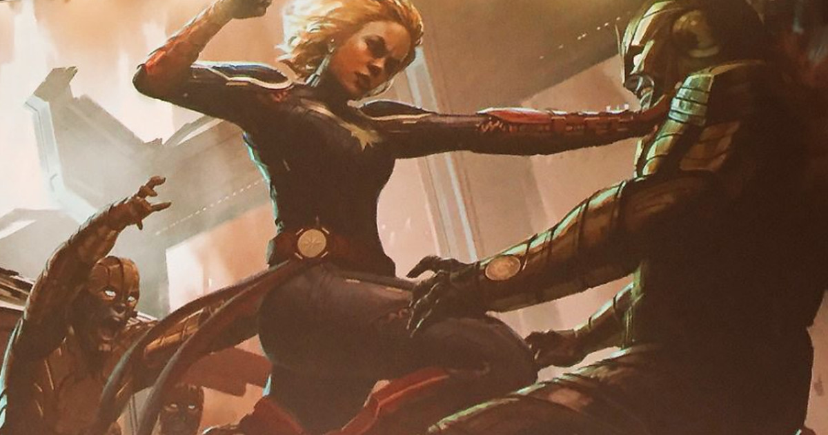 Captain Marvel Concept Art & Skrulls Are Villains