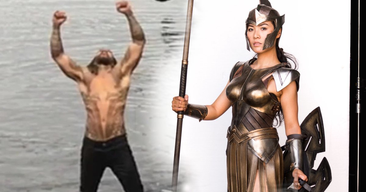 Justice League Jason Momoa Aquaman & Amazon Image